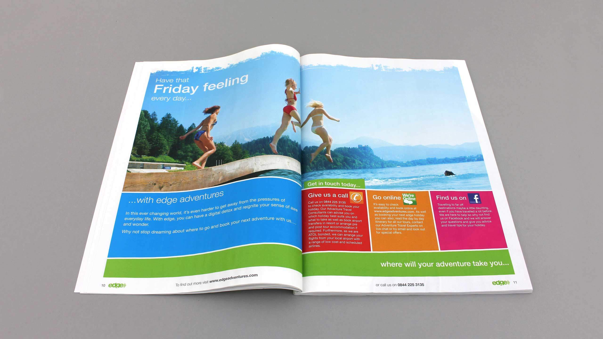 18-30 travel brochure design that friday feeling pages edge adventure