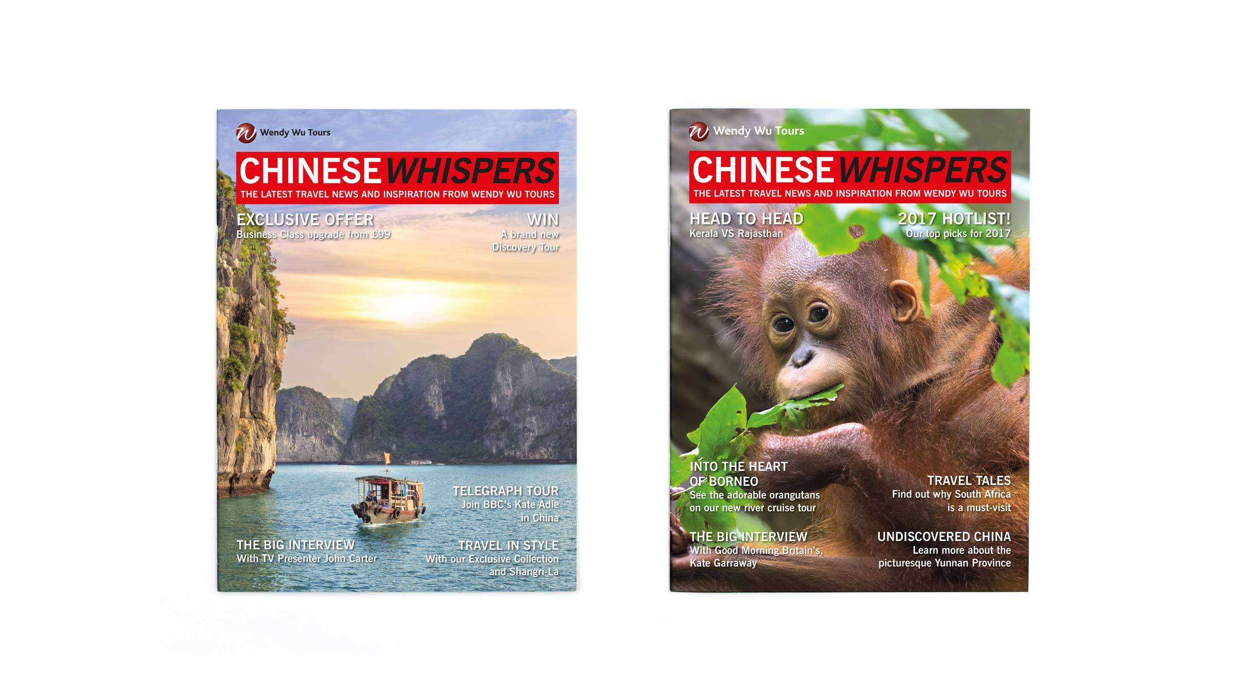 travel company brochure design magazine front covers wendy wu